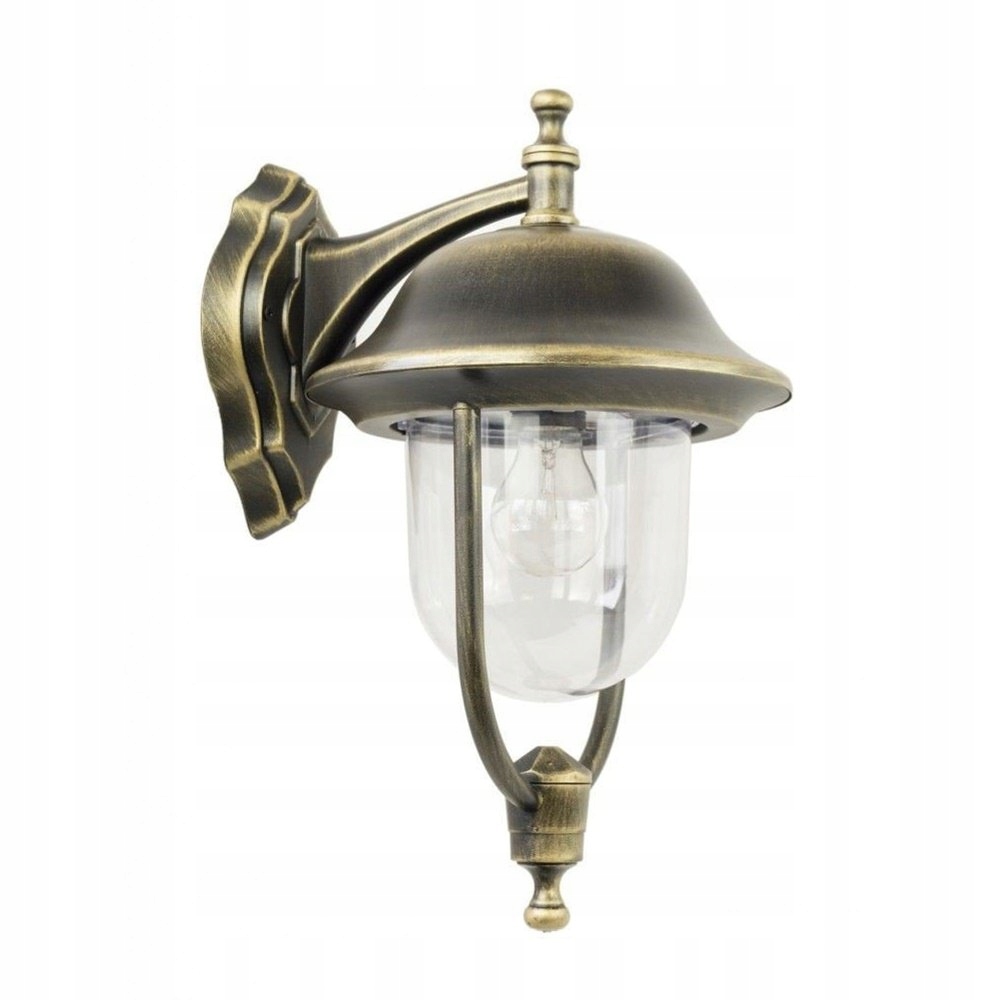 Kinkiet zewnętrzny ogrodowy patyna mosiądz PRINCE