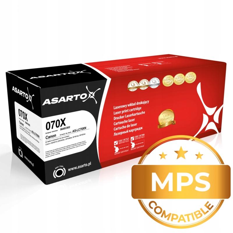 Toner Asarto do Canon 070X 5640C002 10 200 str. black
