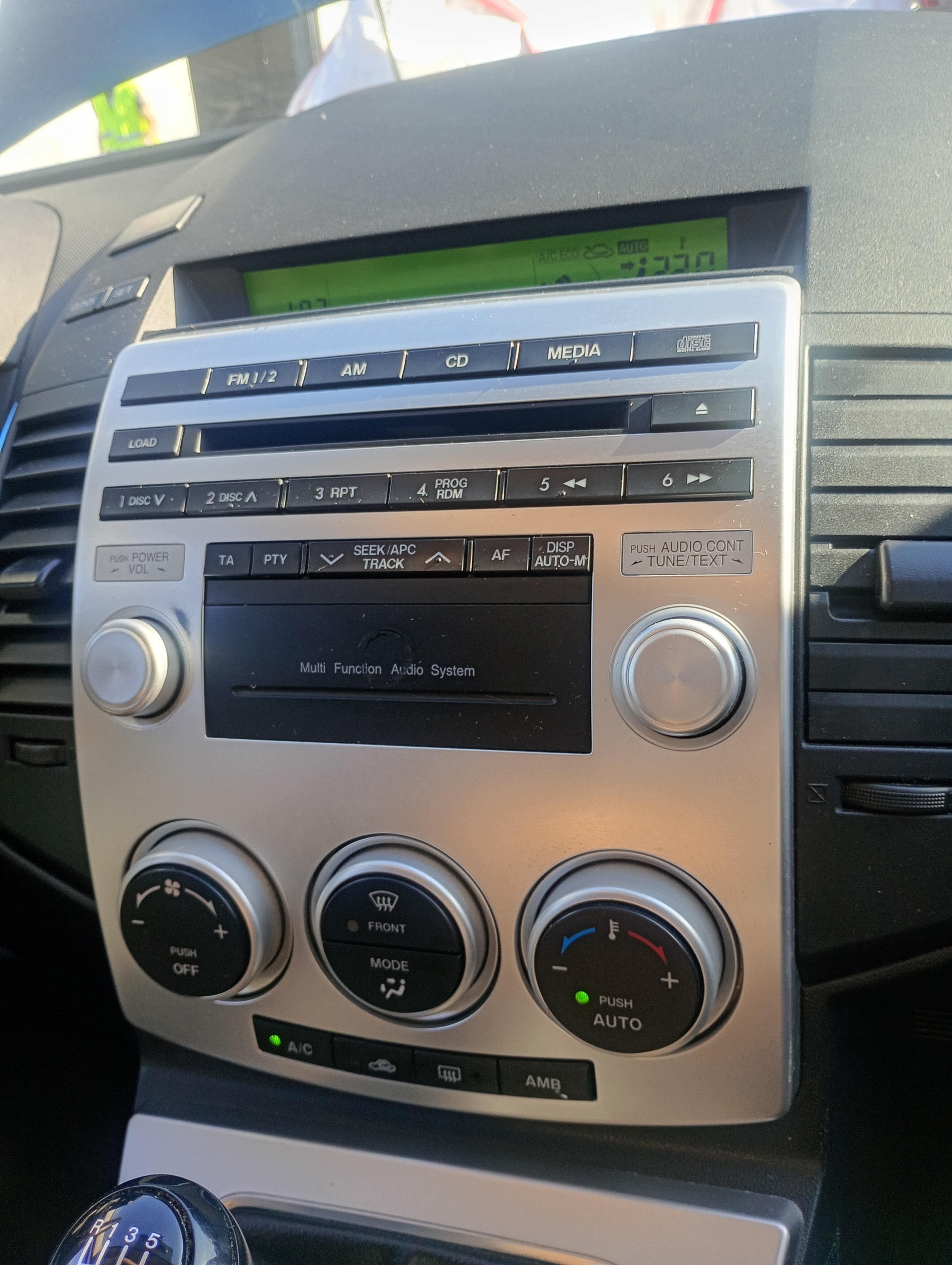 RADIO original CD missing code panel air conditioning devices of the air conditioning Mazda 5 V 05-10