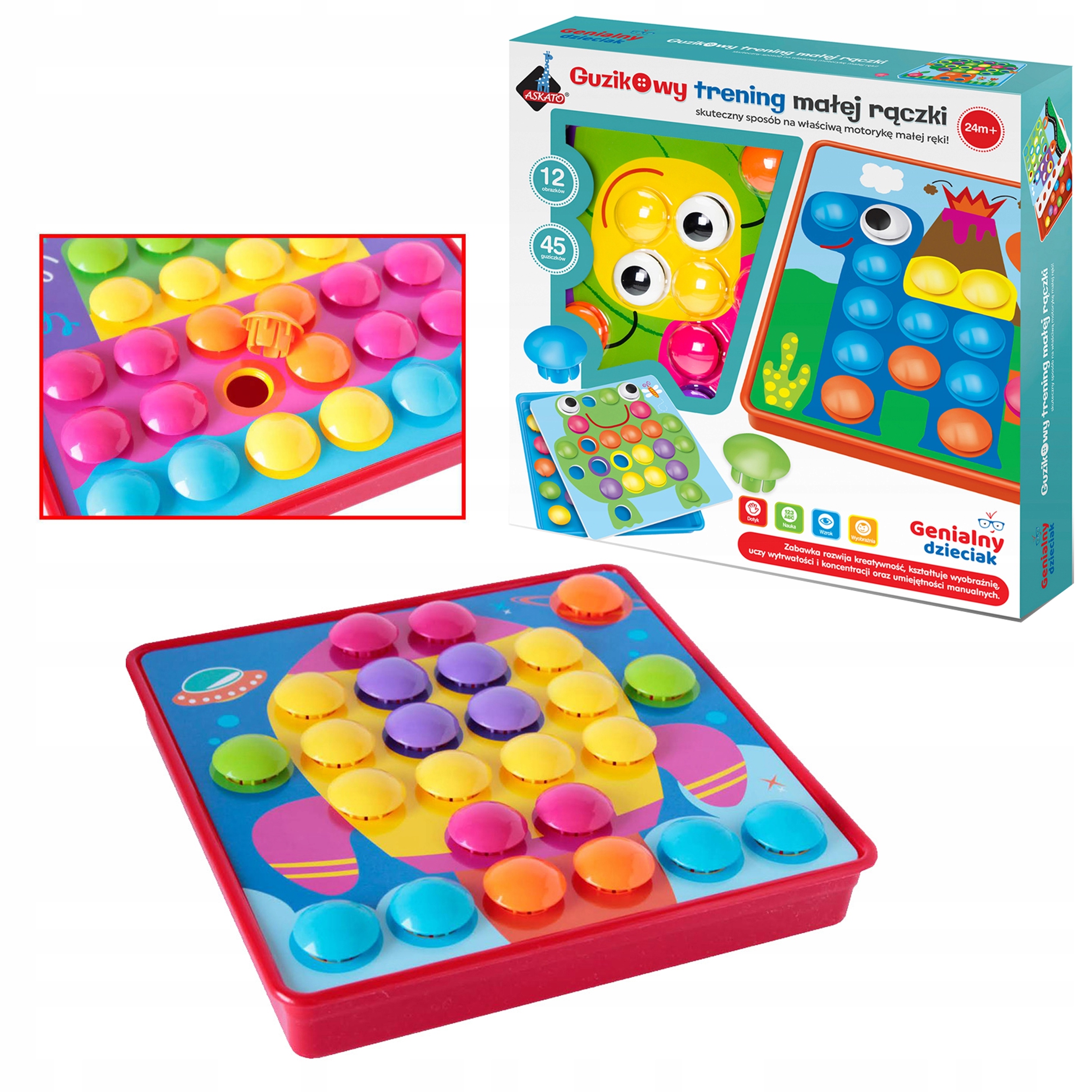 GUZIKOWY TRENING MAŁEJ RĄCZKI MOZAIKA ASKATO 104775