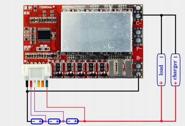 Li-ion BMS 3S 4S 5S 20A/50A Symbol YH2204A