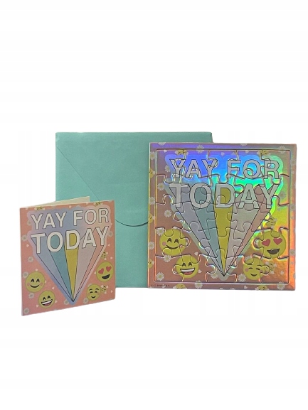 Kartka Urodziny 16,5 x 16,5 cm + puzzle Phonicons EAN (GTIN) 8720029044497