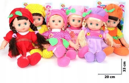 LALKA SZMACIANA SZMACIANKA 42CM RÓŻNE PRZYTULANKA MASKOTKA