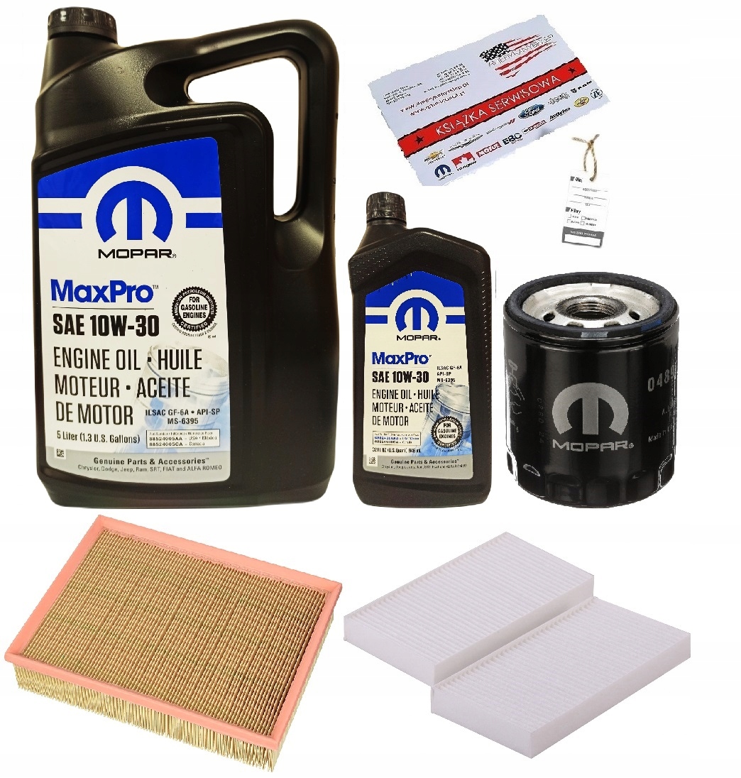 MOPAR 10W30 + FILTRY DODGE NITRO 4,0 09-11