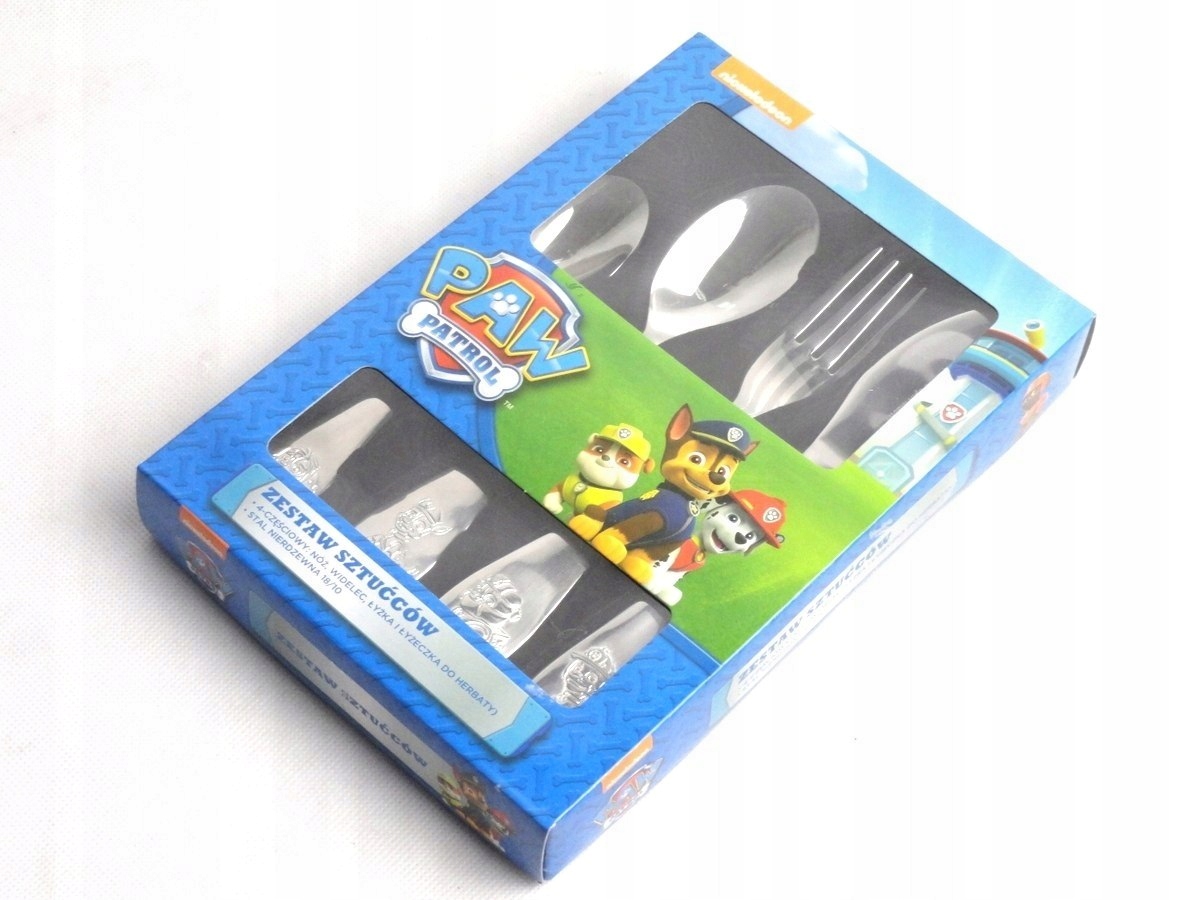

Psi Patrol Sztućce Nickelodeon Dla Dzieci 4 Szt