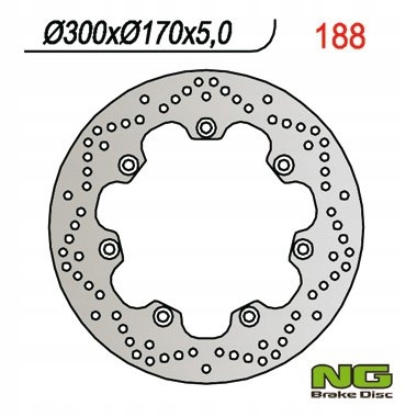 Ng Brzdová Kotúčka Predná/zadná Kawasaki Gpz 1100/VN 1500 (300x170x5)