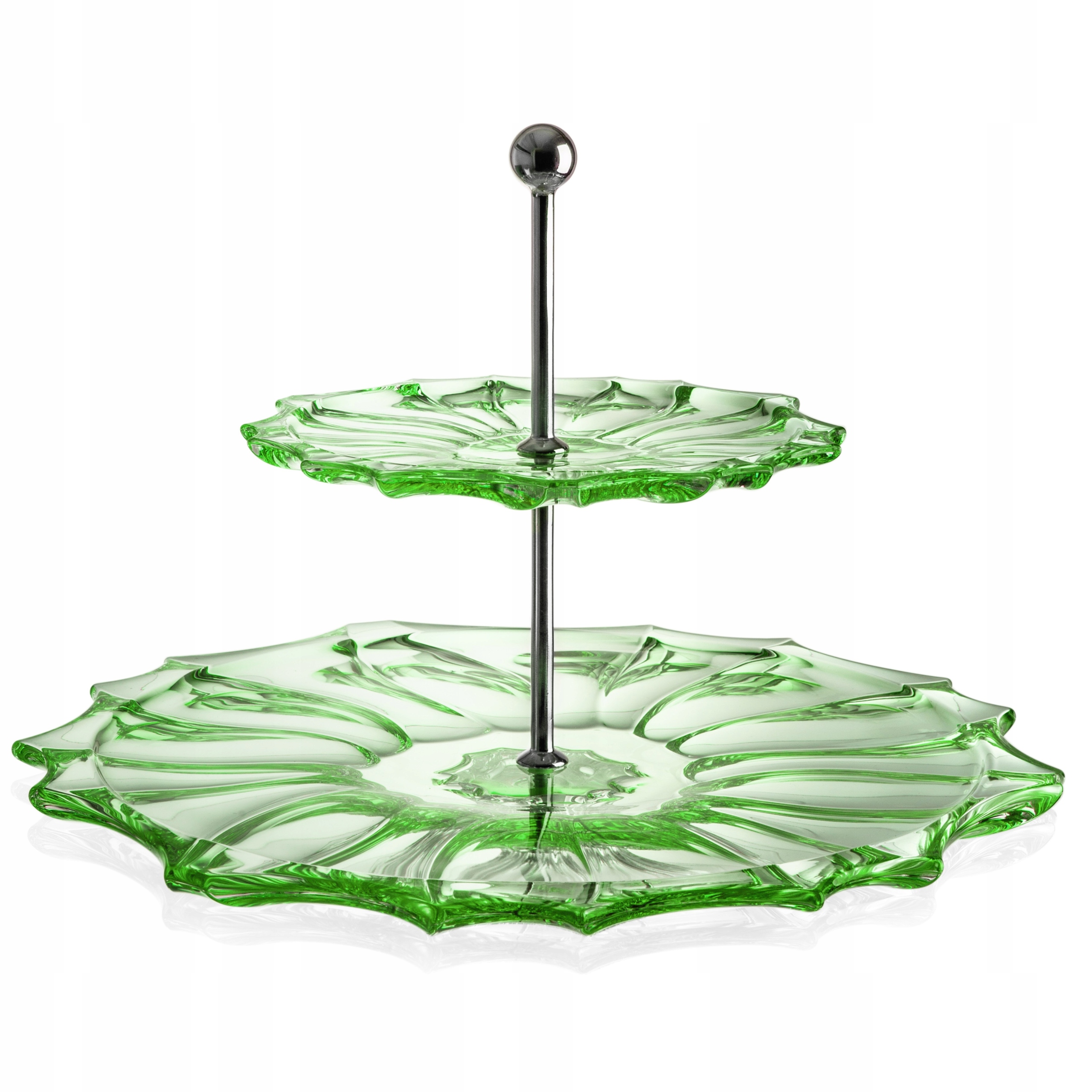 Poschodový etažér na zákusky Aurum Plantica 35cm Green (1 ks)