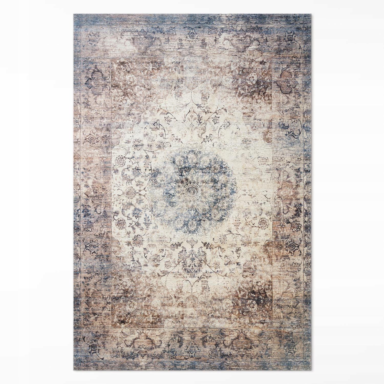 Dekoratívny Behúň Vinylový na koridor Vintage štýl s mandalou 120 x 180 cm