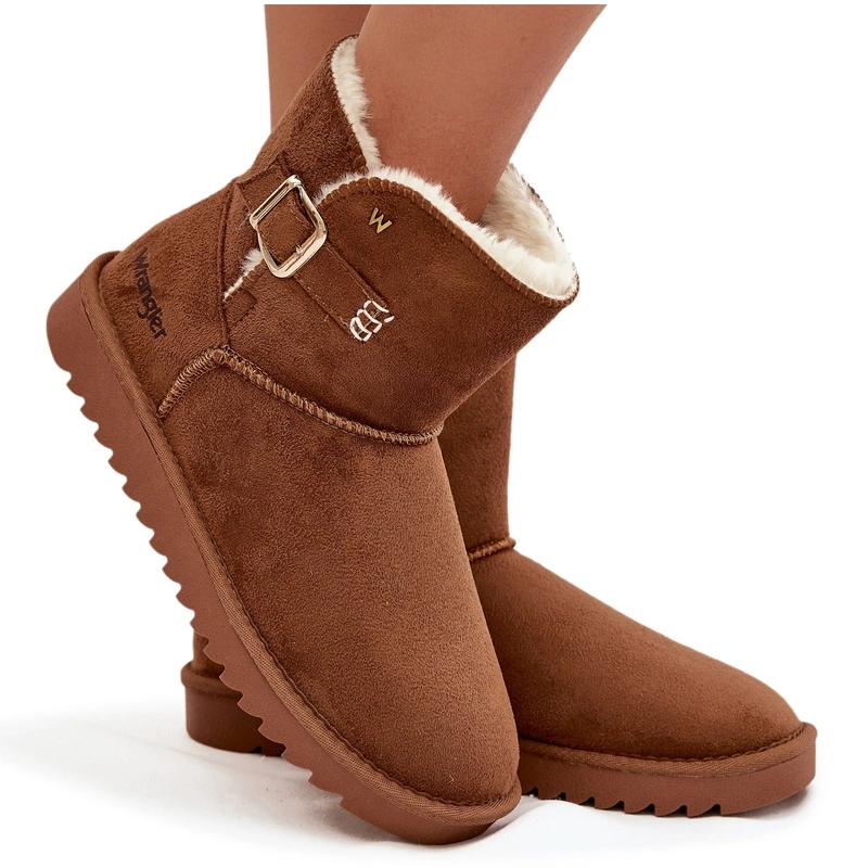 Dámské Sněhule S Přezkou Kožíšek Wrangler 20253091.37B Camel 39