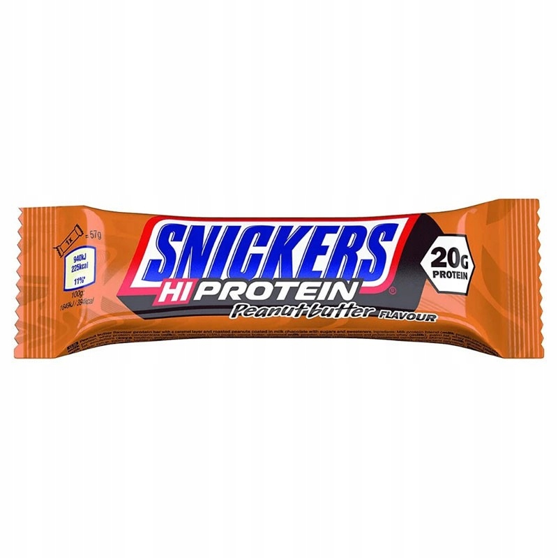 Mars Snickers Hi protein peanut butter 57 g ořechová pasta proteinová tyčinka