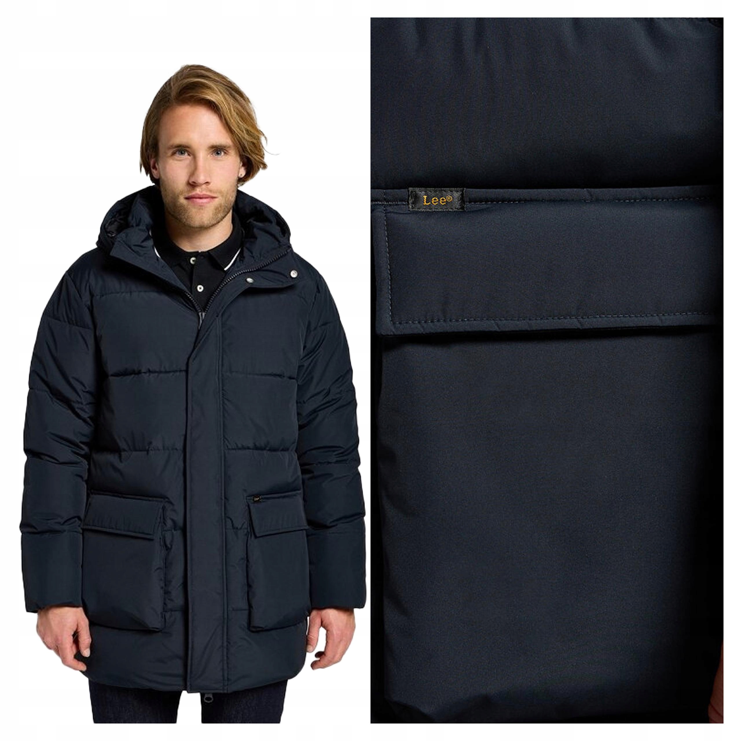 Lee Long Puffer Jacket XXL Pánská zimní bunda