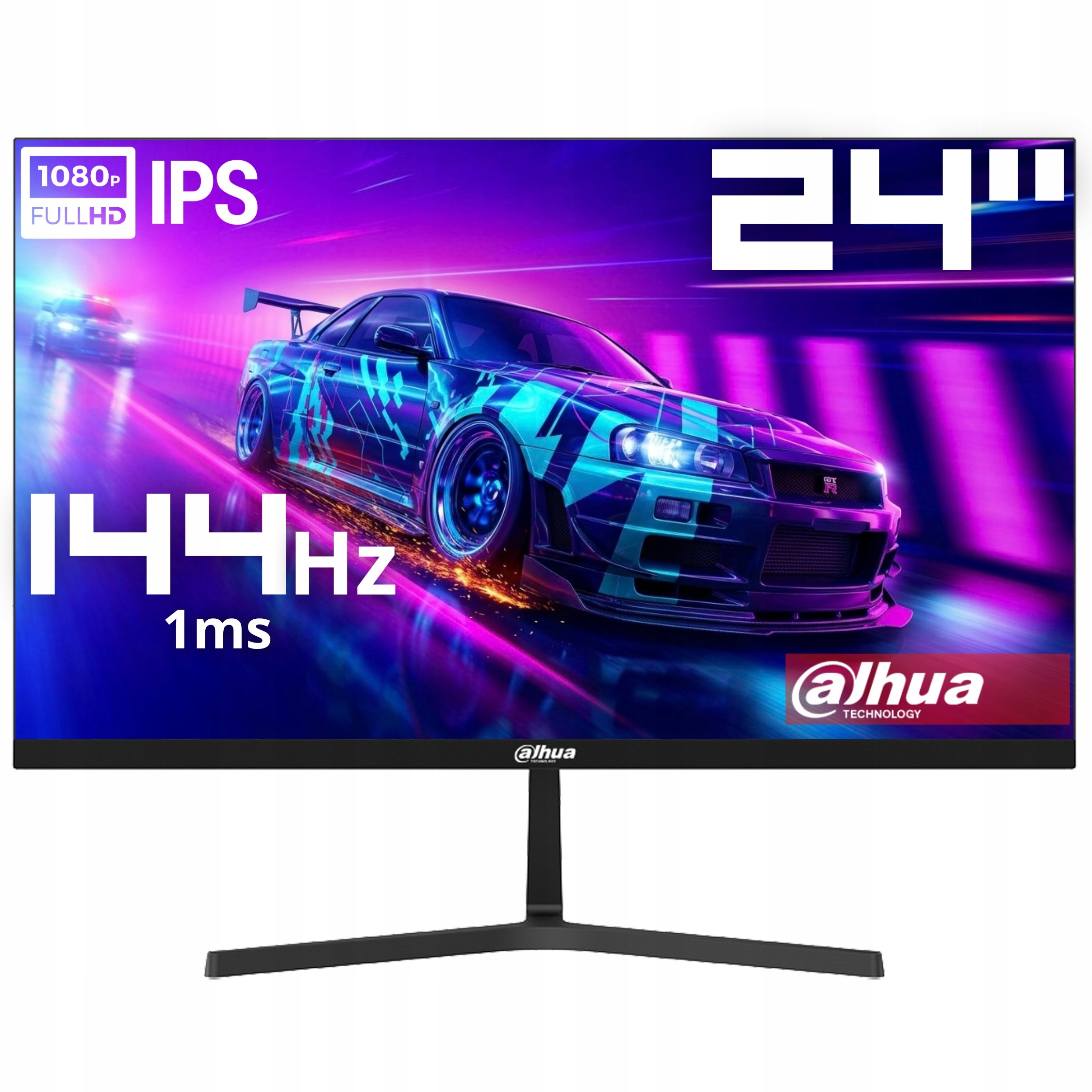 Herní monitor 24 Palců 144 Hz Ips 1 ms kancelářský Vesa Bezrámečkový Led