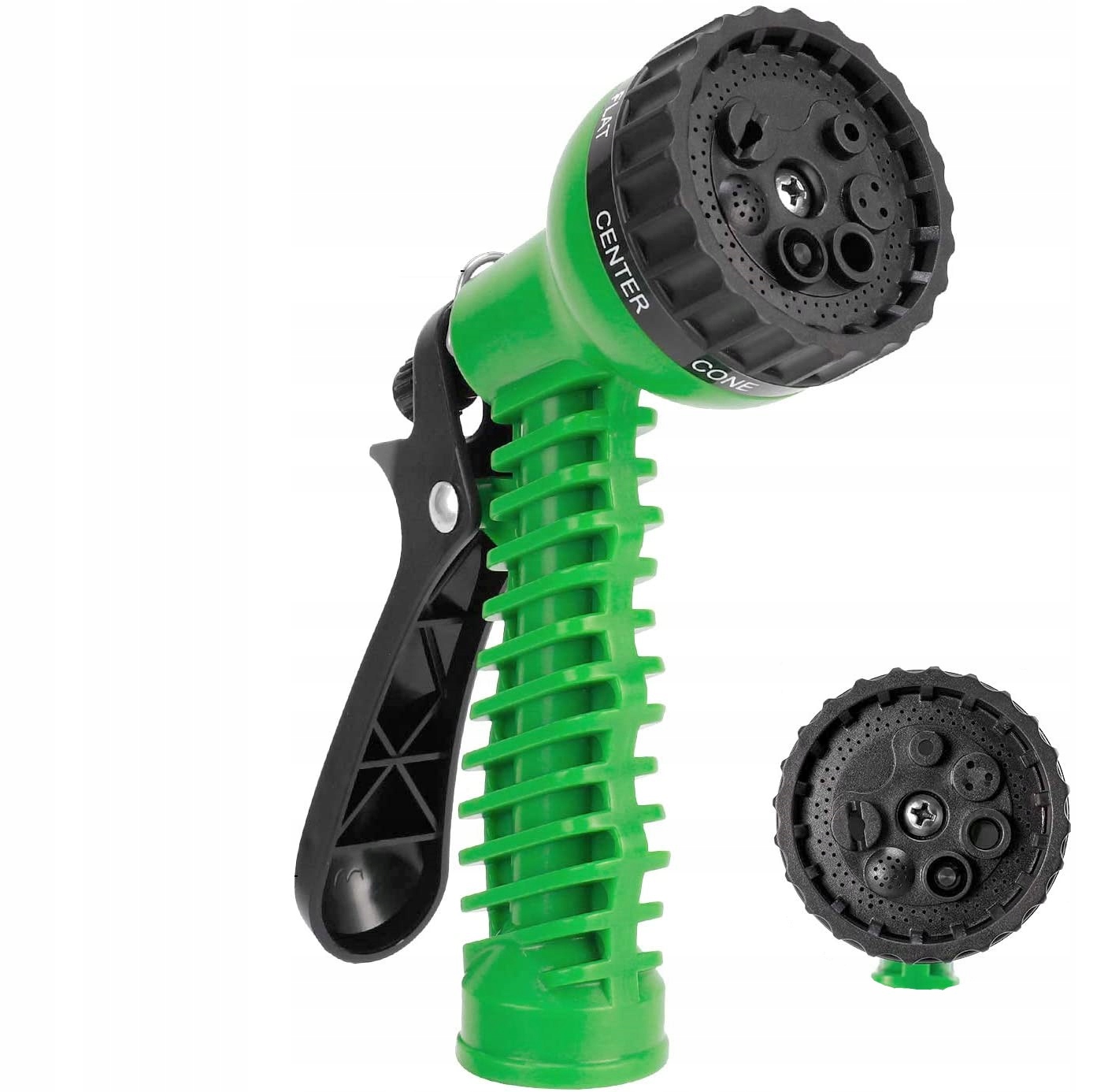 WIELOFUNKCYJNY ZRASZACZ OGRODOWY PISTOLET 7w1 DO WĘŻA OGRODOWEGO PODLEWANIA Typ pistoletowe