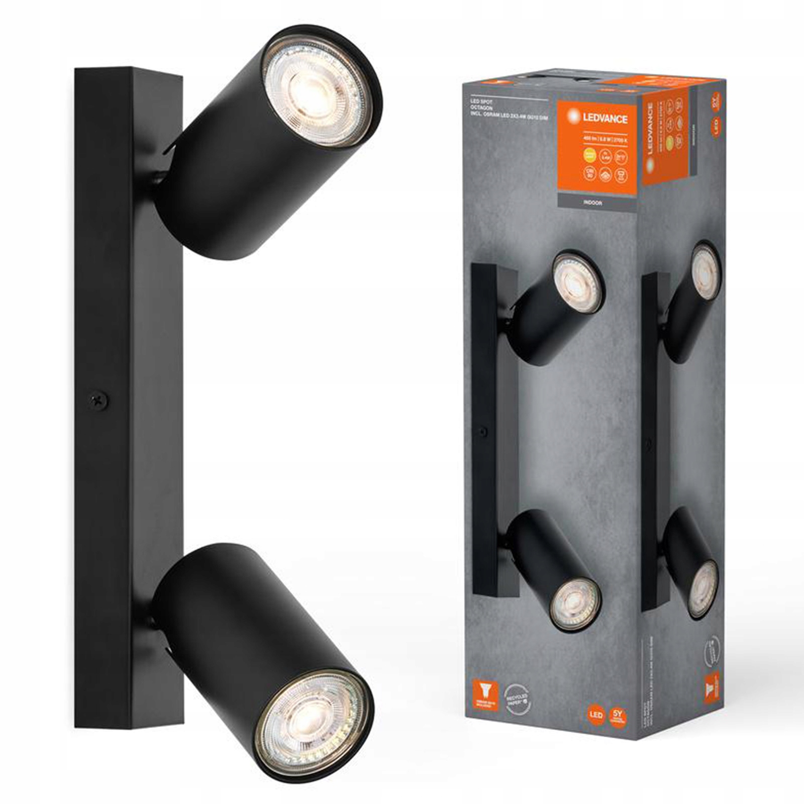 Led nástěnná lampa Stropní svítidlo Nástěnné svítidlo 6.8W 460lm 3000K Spot