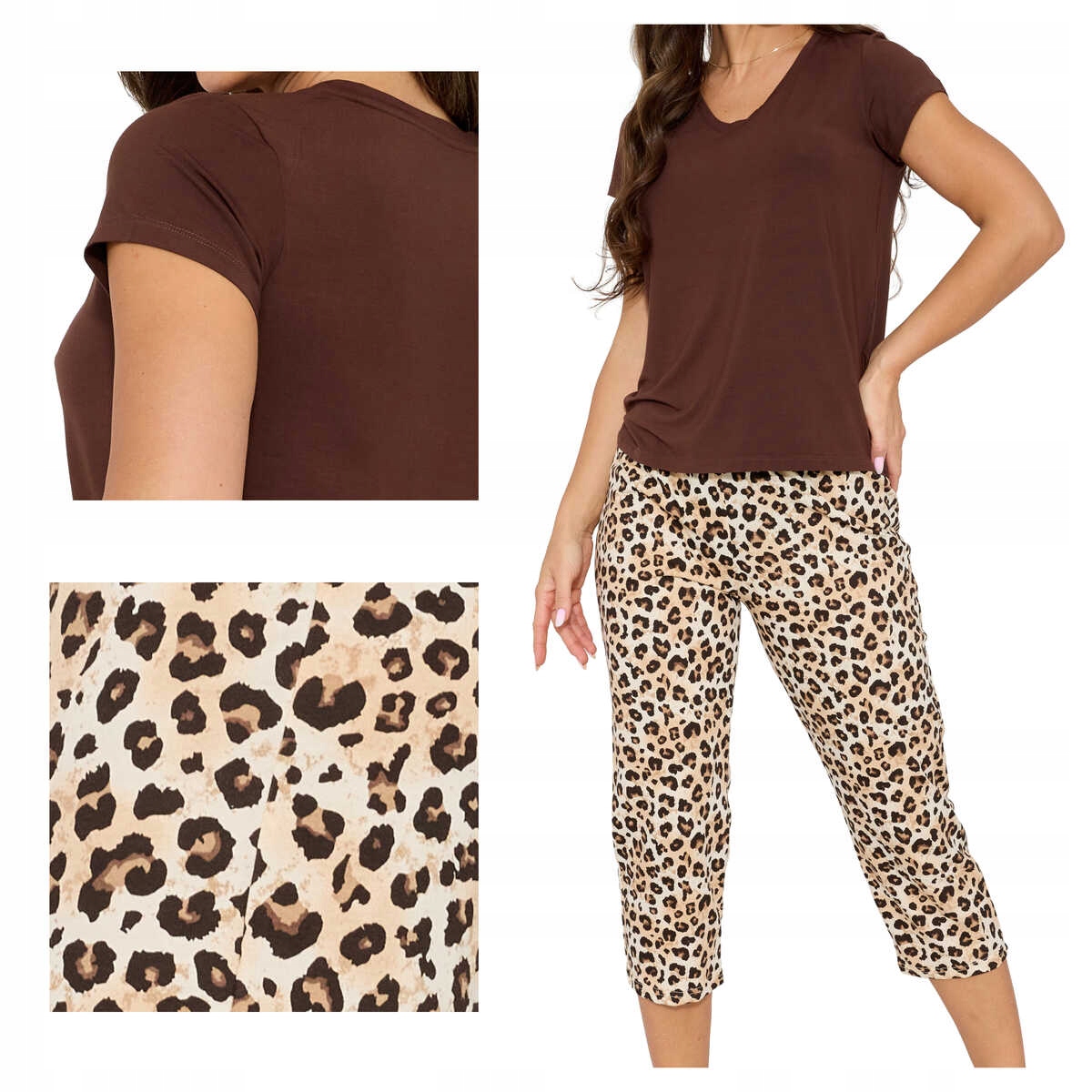 Cornette Dámské pyžamo modal a bavlna s krátkým rukávem Naomi 668/354 2XL