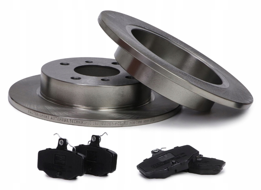 Kotouče zadní brzdové destičky Nissan Almera 2 Primera brzdy Master Sport Germany