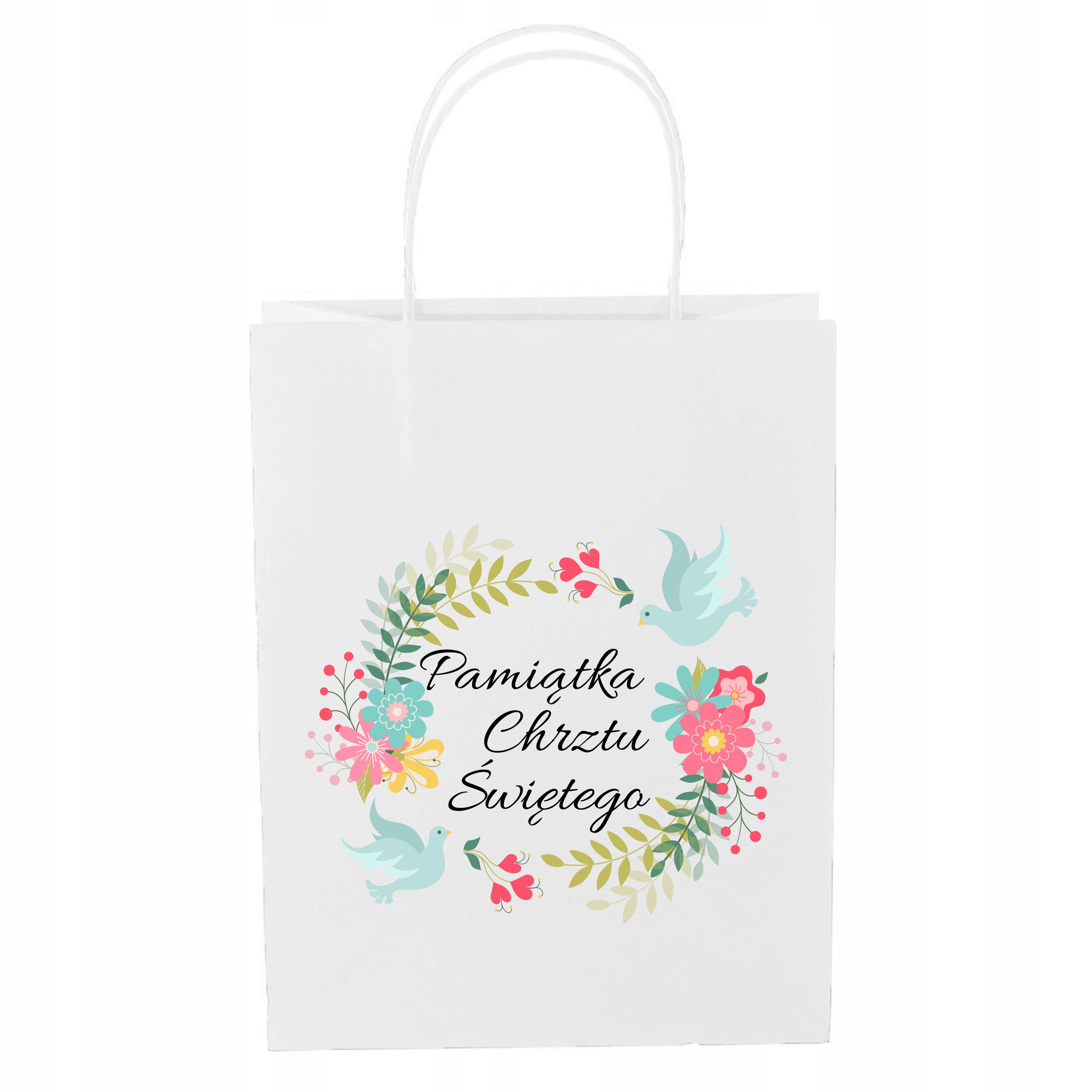 TORBA PAPIEROWA BIAŁA A4 240/100/320 1 SZT TOREBKA EKO PREZENT NA CHRZEST Stan opakowania oryginalne