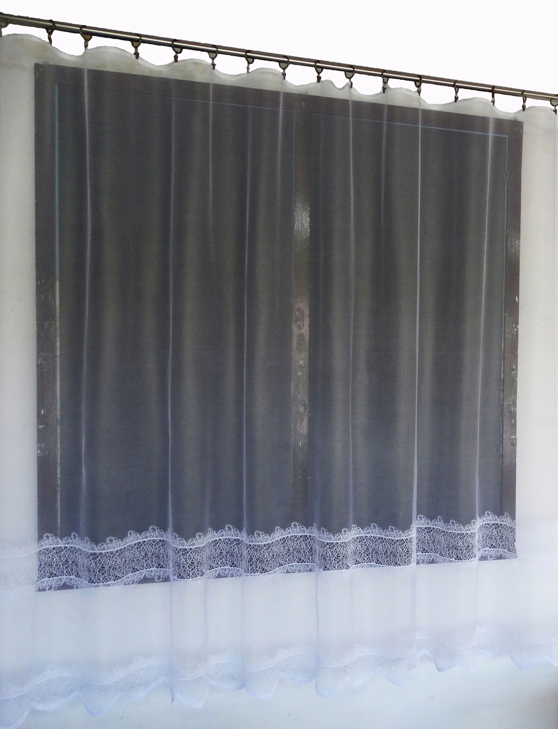 Mg Záclona 618/238 Bílá 500X180 cm Hotová Obšitá Bt