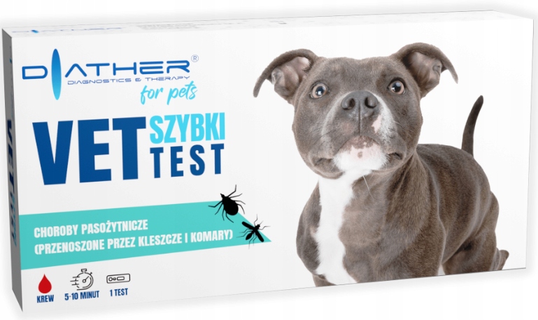 Levně Diather Vet Test Parazitární onemocnění přenášená klíšťaty a komáry