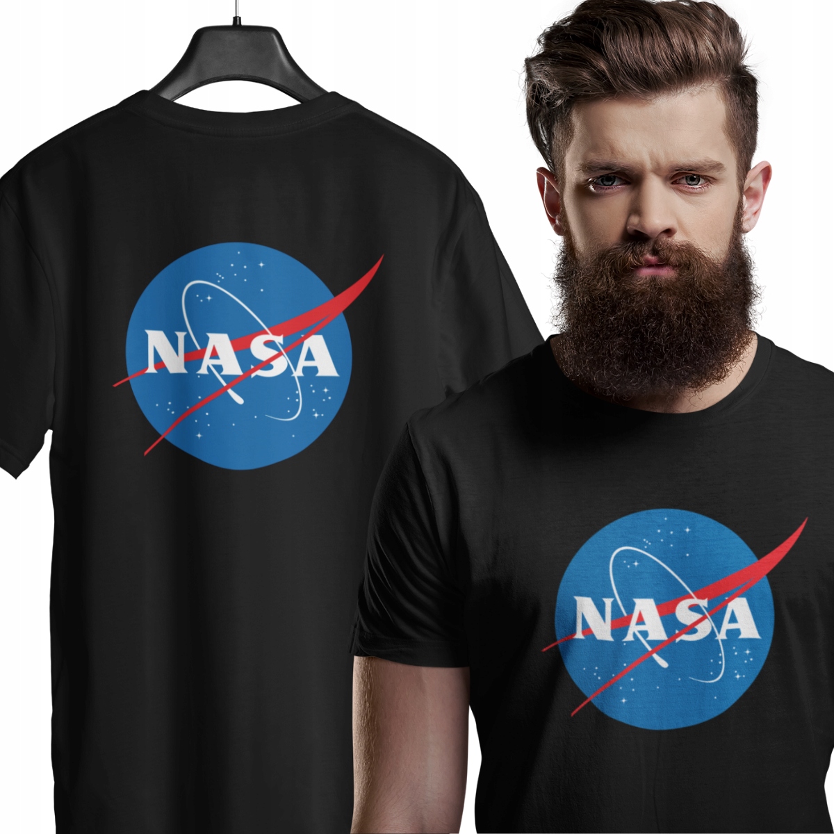 

Męski T-shirt Nasa Koszulka 100% Bawełna