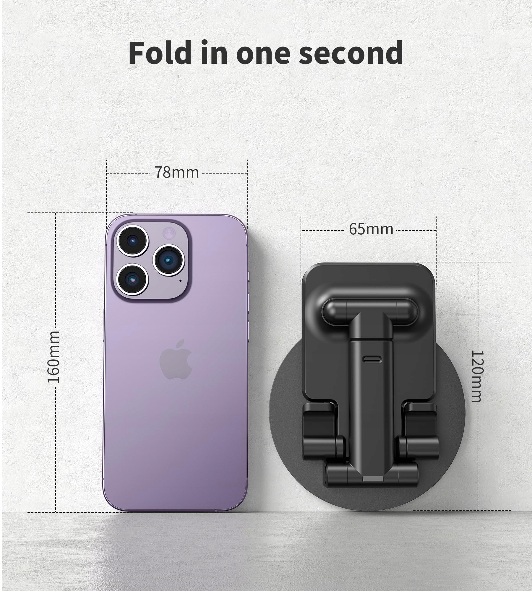 BHHB Regulowany Stojak Na Telefon Kompatybilny Z iPhone Galaxy Huawei — miniatura 5