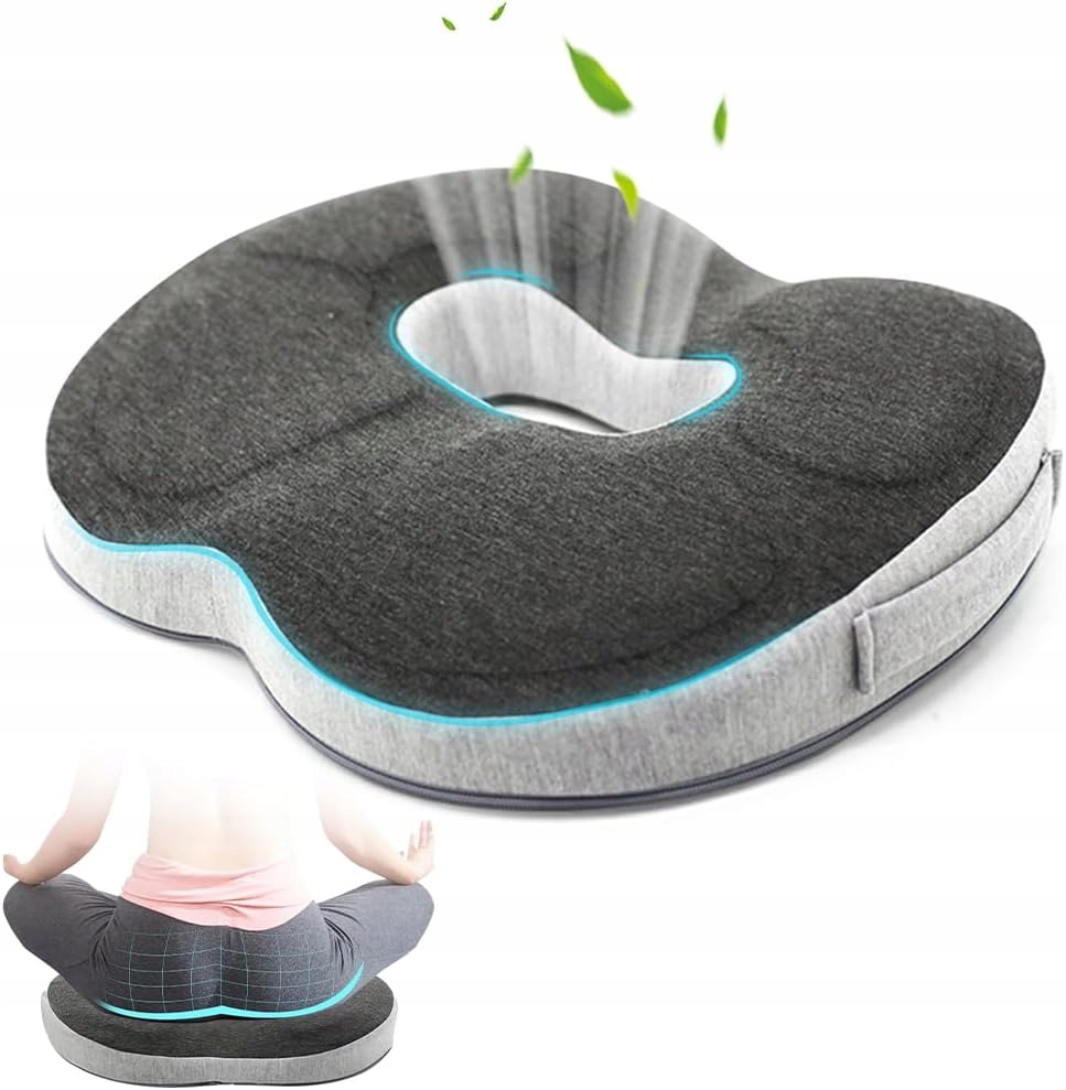 Ergonomiczna Poduszka na Fotel Samochodowy, Poduszka Donut z Pianki Memory