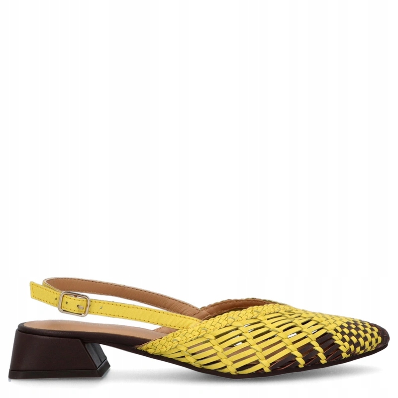 Dámské pletené lodičky na nízkém podpatku Gioseppo 79267 Liimonkové 37