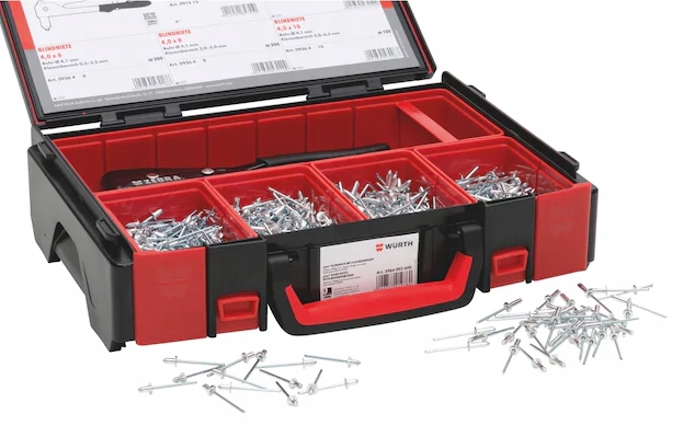 WURTH ZESTAW NITY NITOWNICA WALIZKA KOMPLET Brand Wurth