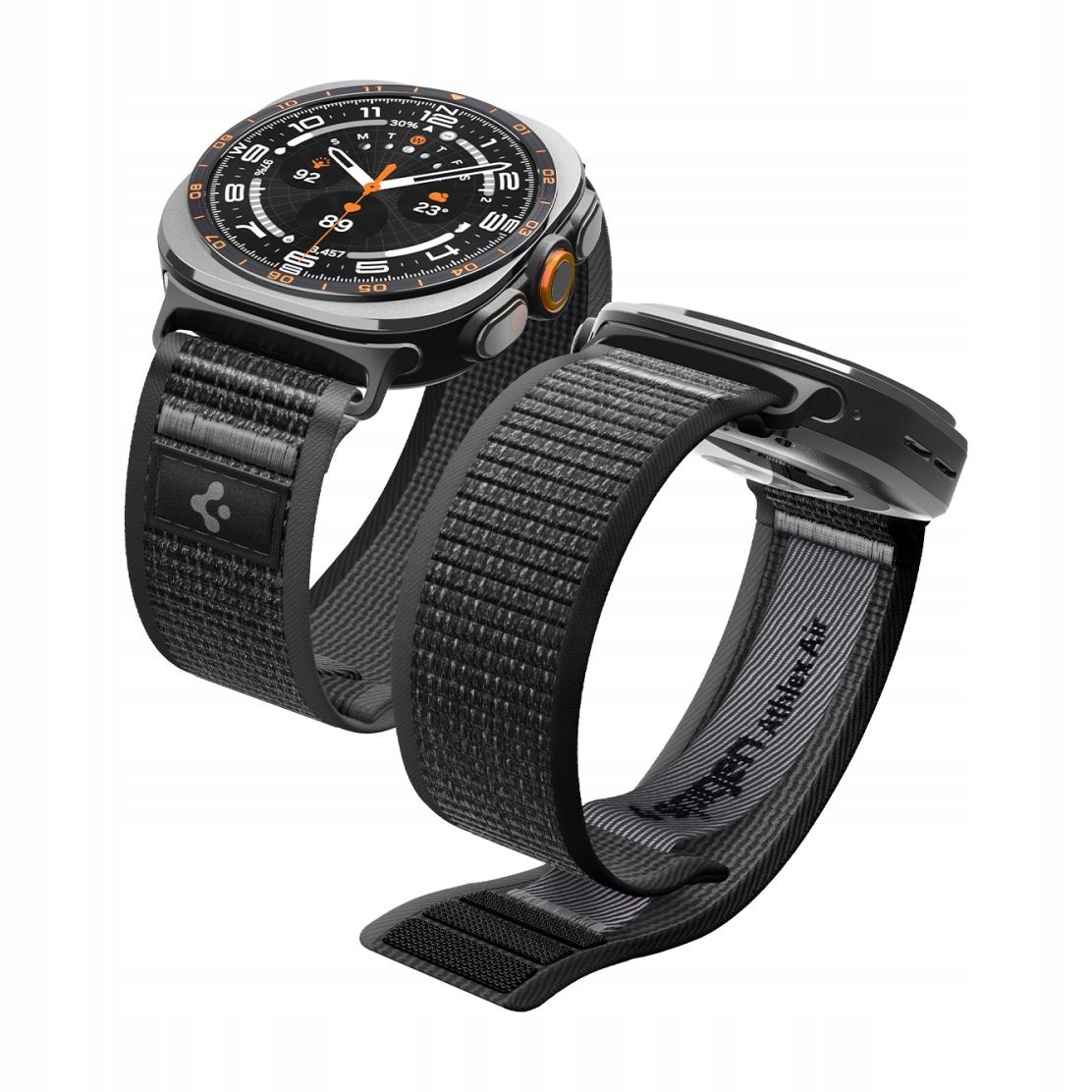 Pasek do Samsung Watch Ultra 1 2 Spigen Athlex Air czarno-szary