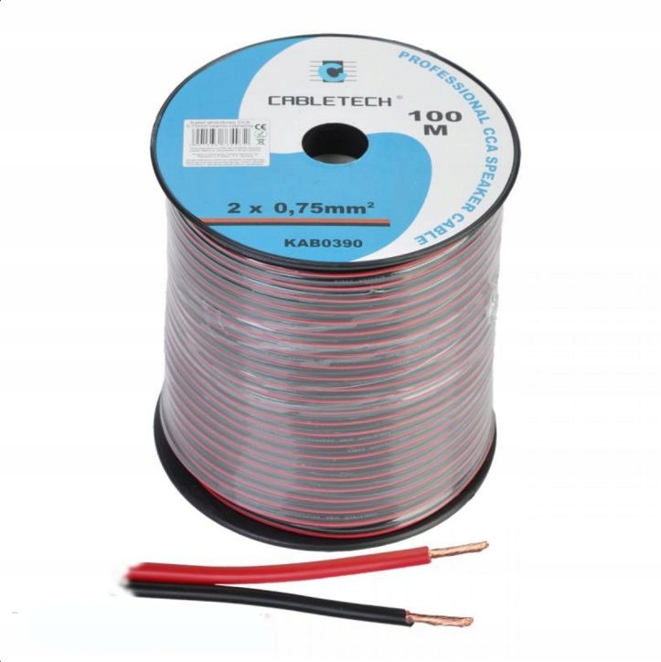

Kabel Przewód głośnikowy Audio Led 2x0,75mm Cca 1m
