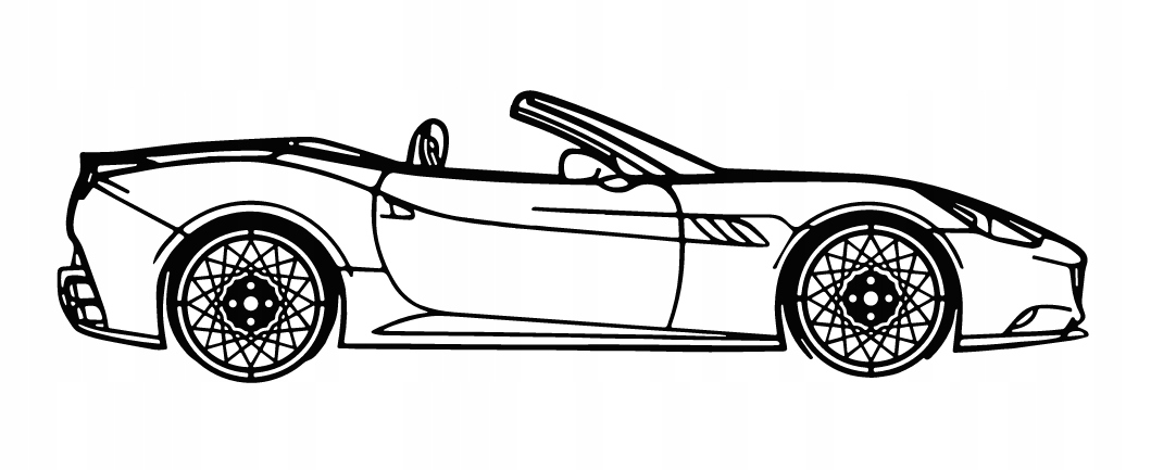 nástěnná dekorace Obraz Auto Ferrari California