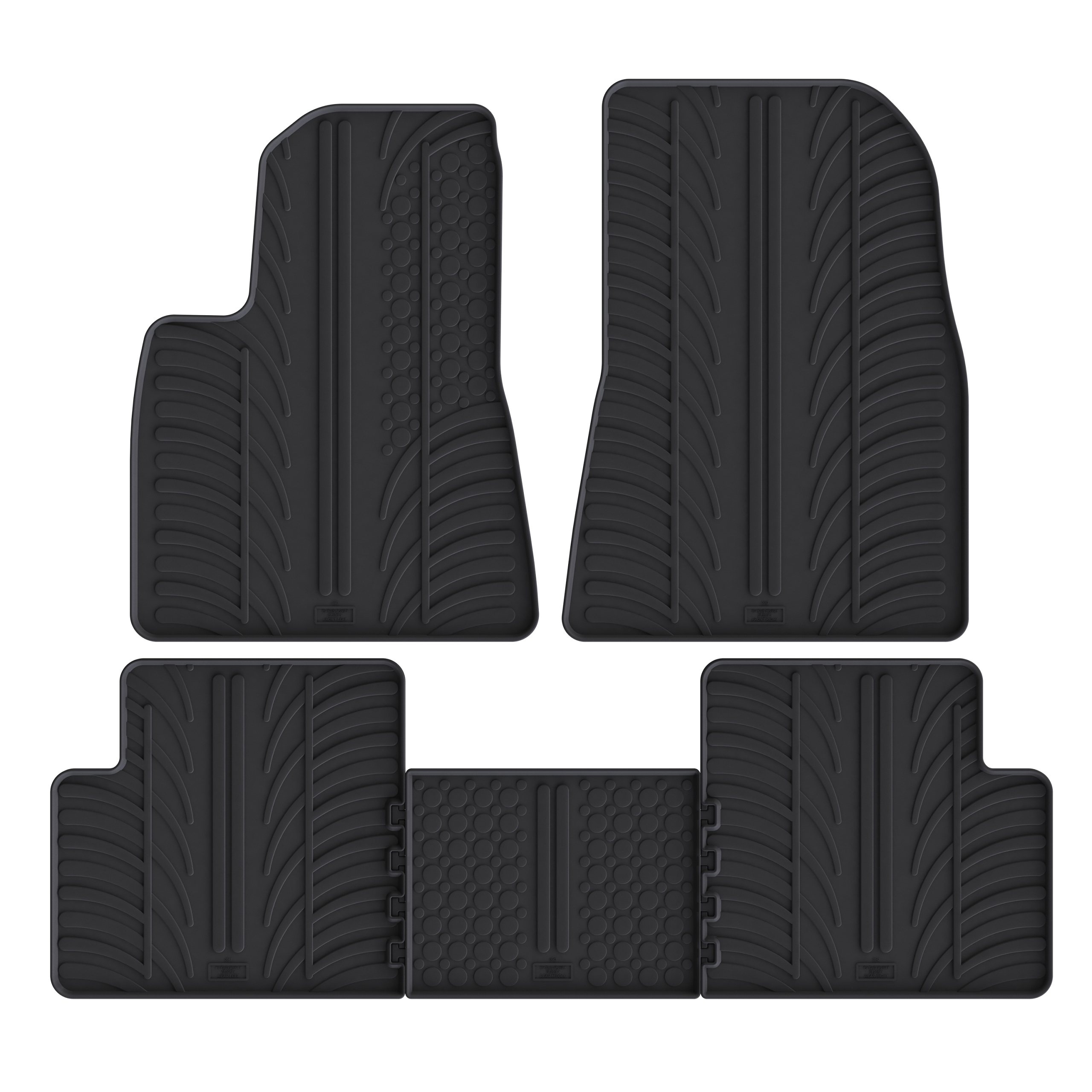 Tesla Model 3 07/2017-11/2020r. Dywaniki gumowe Gledring. 5el.
