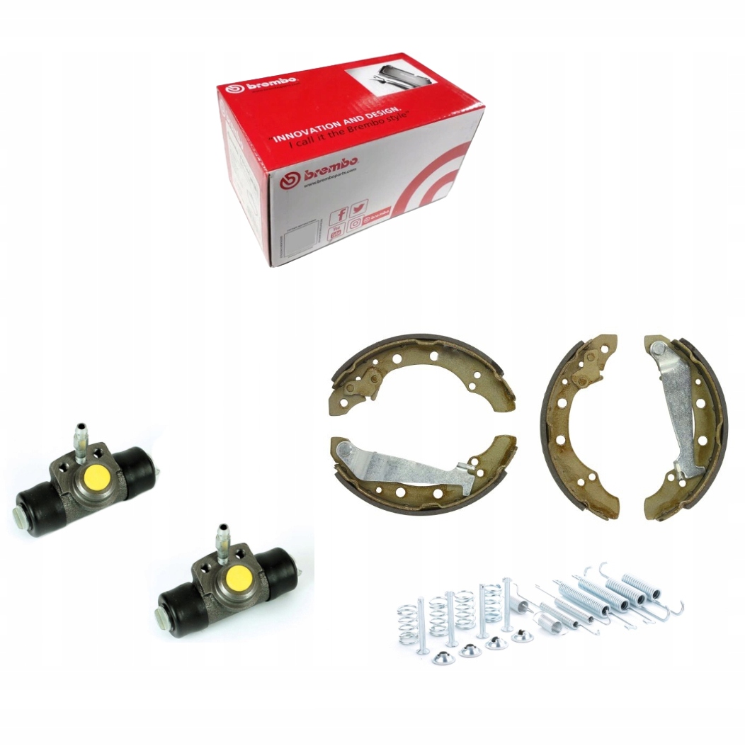 CYLINDERKI + SZCZĘKI A2 AROSA IBIZA 6K 6L CITIGO FOX POLO III GOLF III