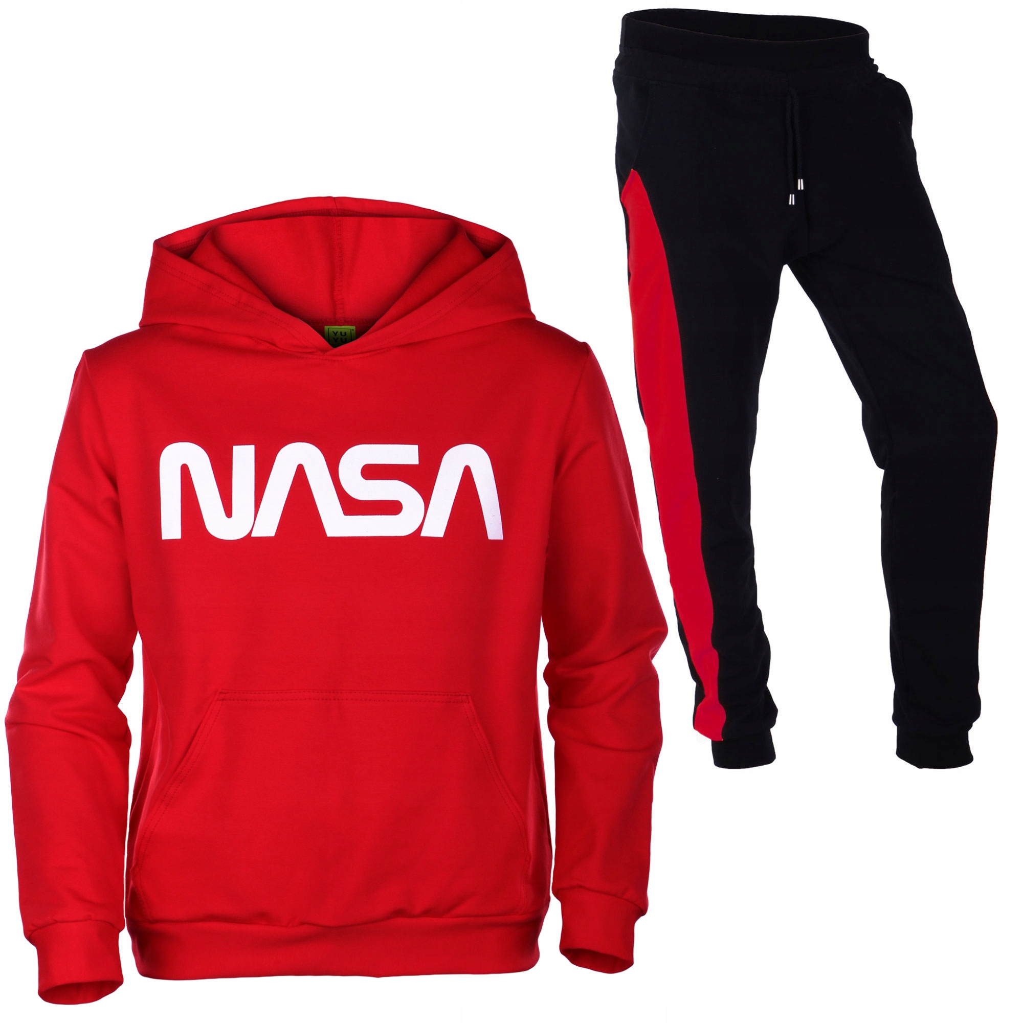 

Bluza Czerwona Kaptur Nasa Spodnie Sznurek 170