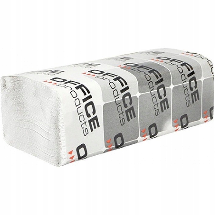 Levně Ručníky Zz Office Products 1W Makulatura Bílé Balení 20 x 200 Listů