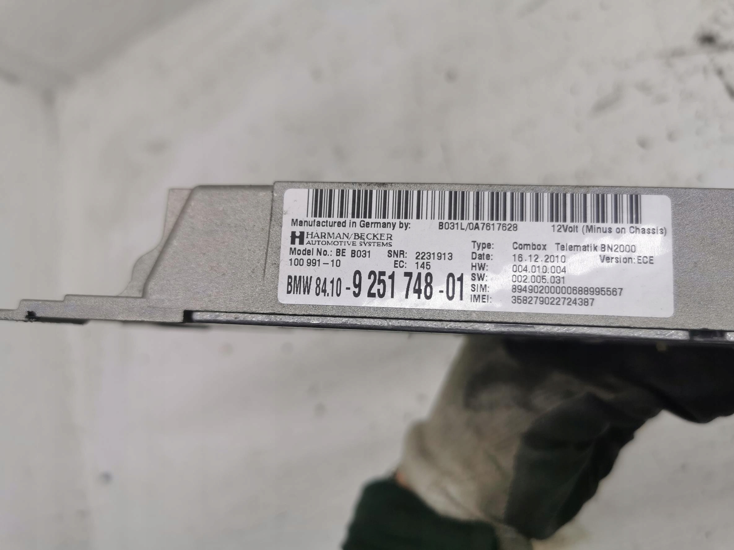 modul Bedienteil COMBOX BMW X6 E71 / LCI 9251748-01