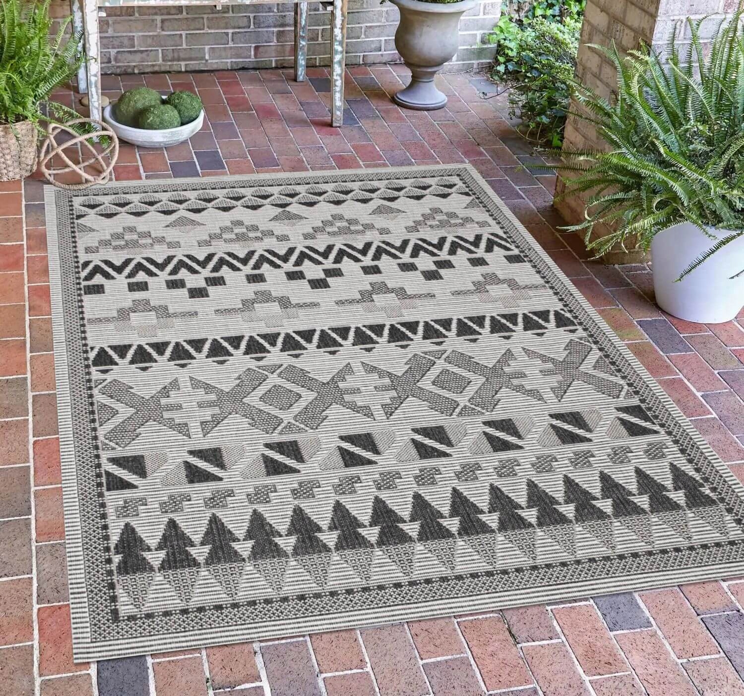 DYWAN SZNURKOWY NA BALKON TARAS TKANY NA PŁASKO DO SALONU MODNY 120X160 Rodzaj płaskotkany