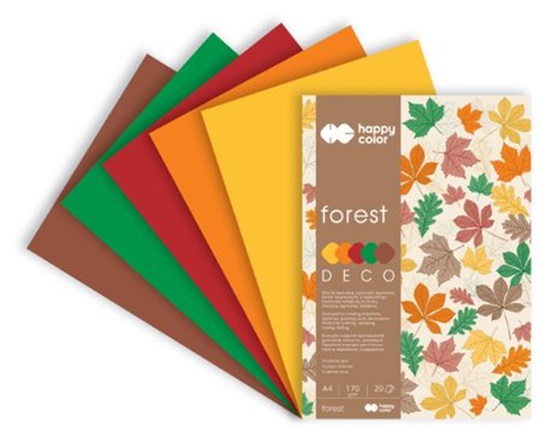 Papiery kreatywne A4 Happy Color DECO FOREST 3817 Rodzaj inny