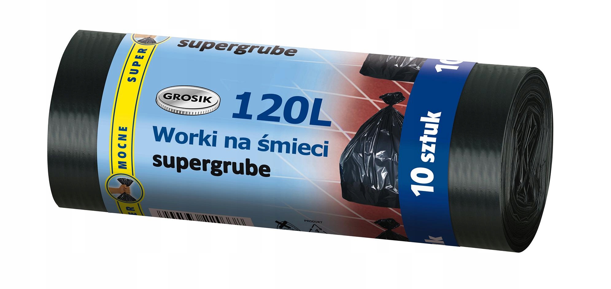 

Grosik Worki Na Śmieci Supergrube LD 10SZT 120L