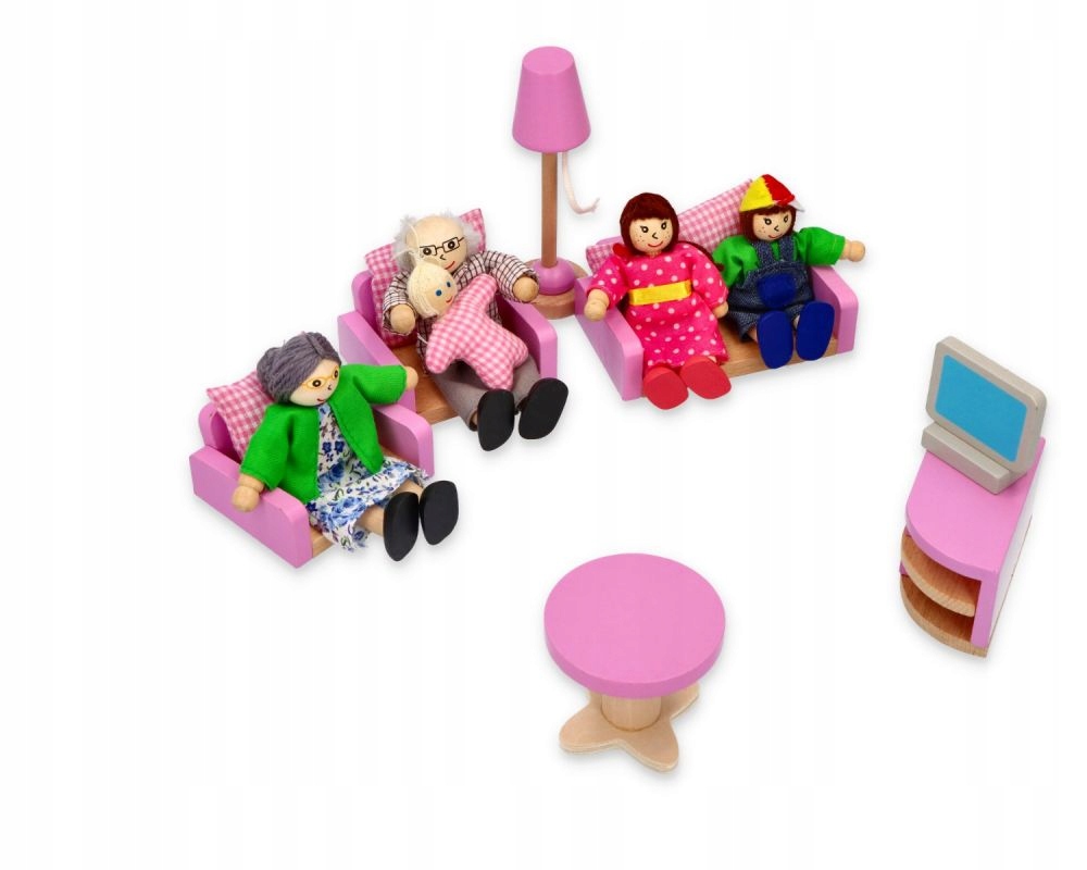 Sky-blue L50015 Holz - Biegepuppen Set. 7 teilig — 11