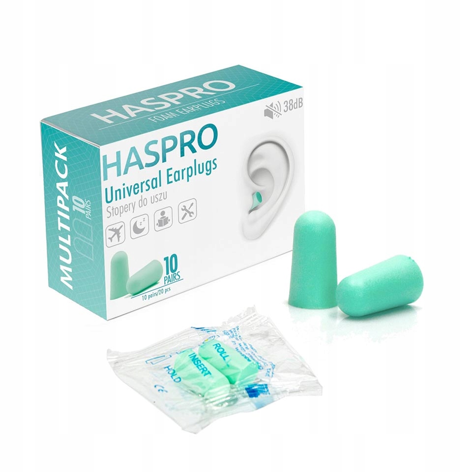 Stopery Multi10 piankowe Haspro 10 par + 1 para GRATIS