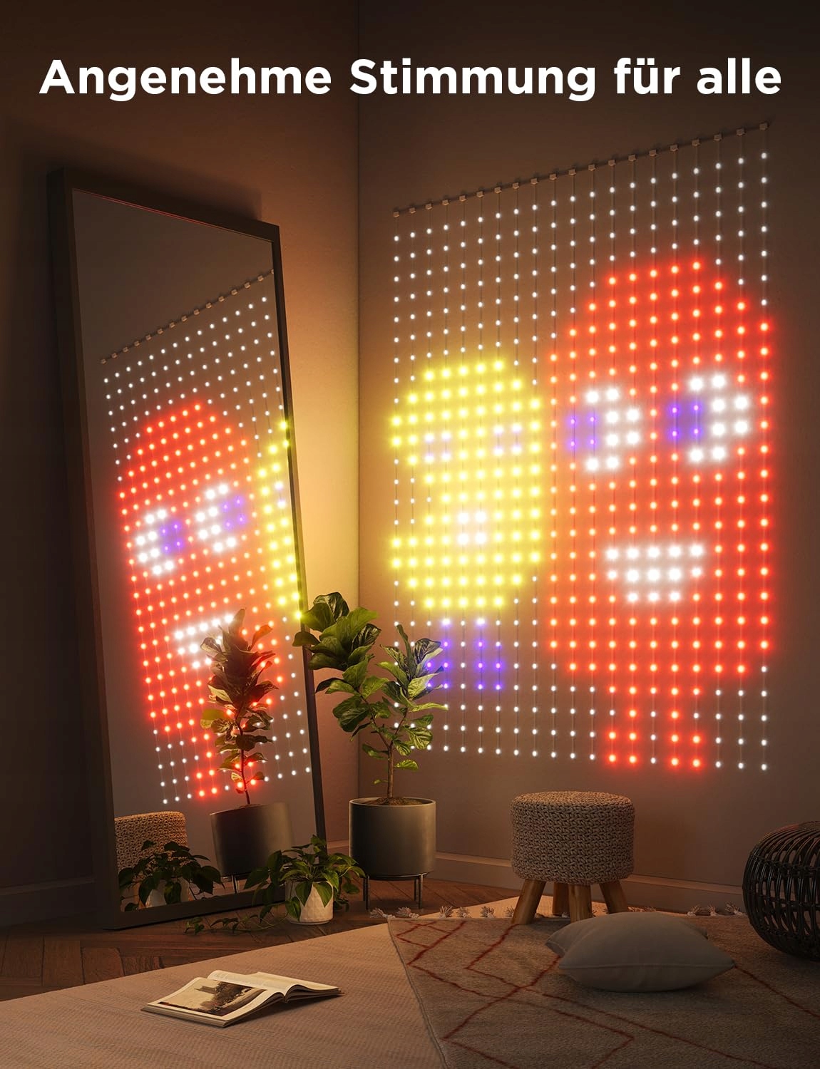 GOVEE Girlanda Kurtyna Świetlna Lampki LED 86 Trybów Alexa 15x2m — miniatura 7