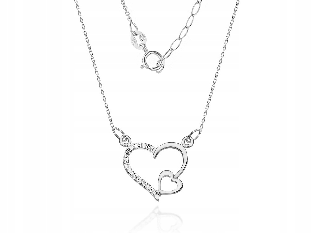 Zlatý Náhrdelník 585, Celebrita, Srdce S Brilianty