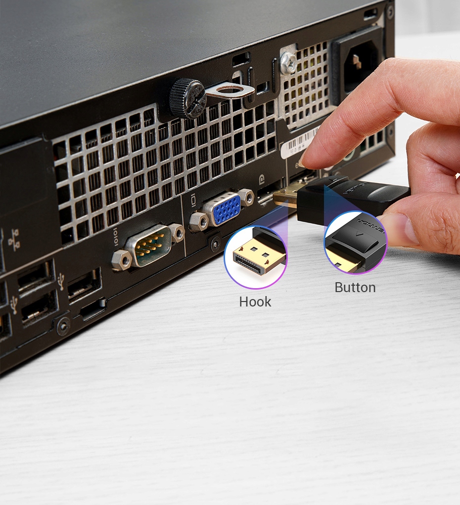VENTION DisplayPort DP 1.2 4K@60Hz 21.6Gbps 2m Model HACBH