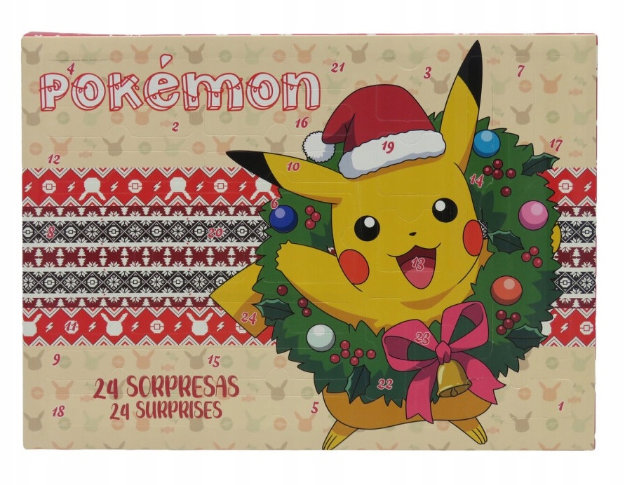 Адвент-календарь Pokemon, канцелярия: маркеры, фломастеры, наклейки, раскраска — фото 4