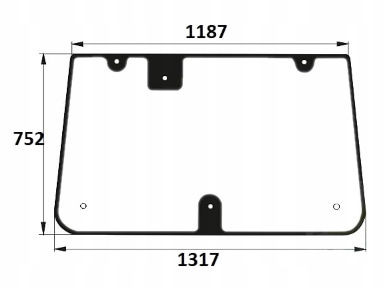 SZYBA TYLNA FARMTRAC METAL-FACH 28SZHTGF