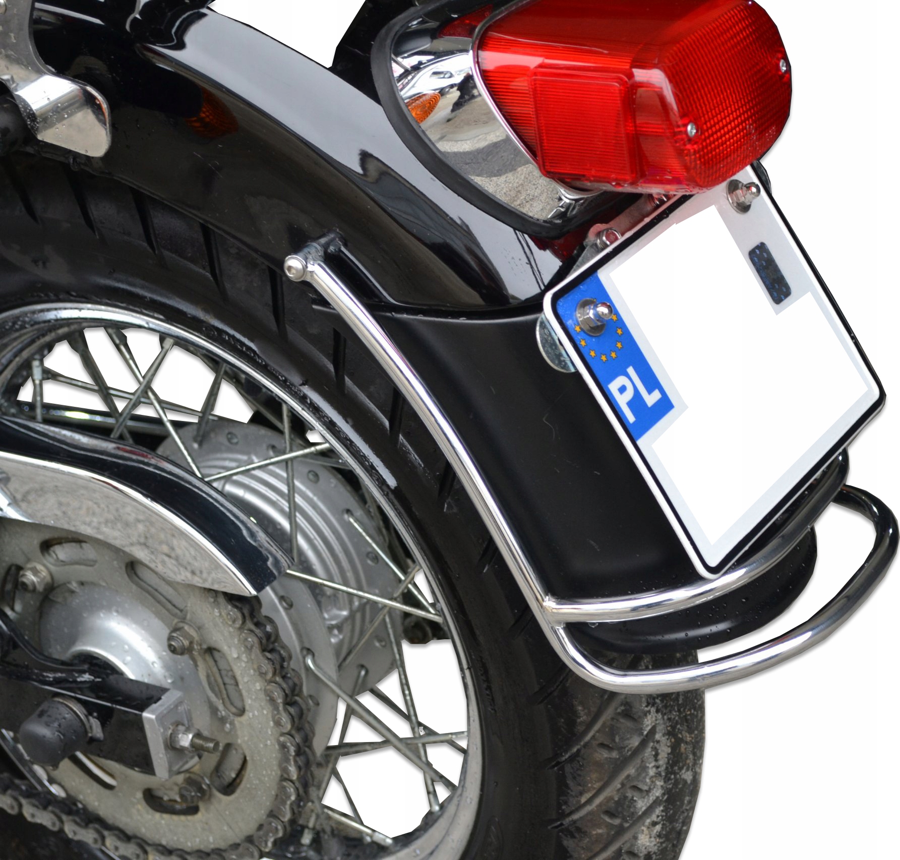 ХРОМОВАНА РЕЙКА ДЛЯ ЗАДНЬОГО КРИЛА VIRAGO 125 250