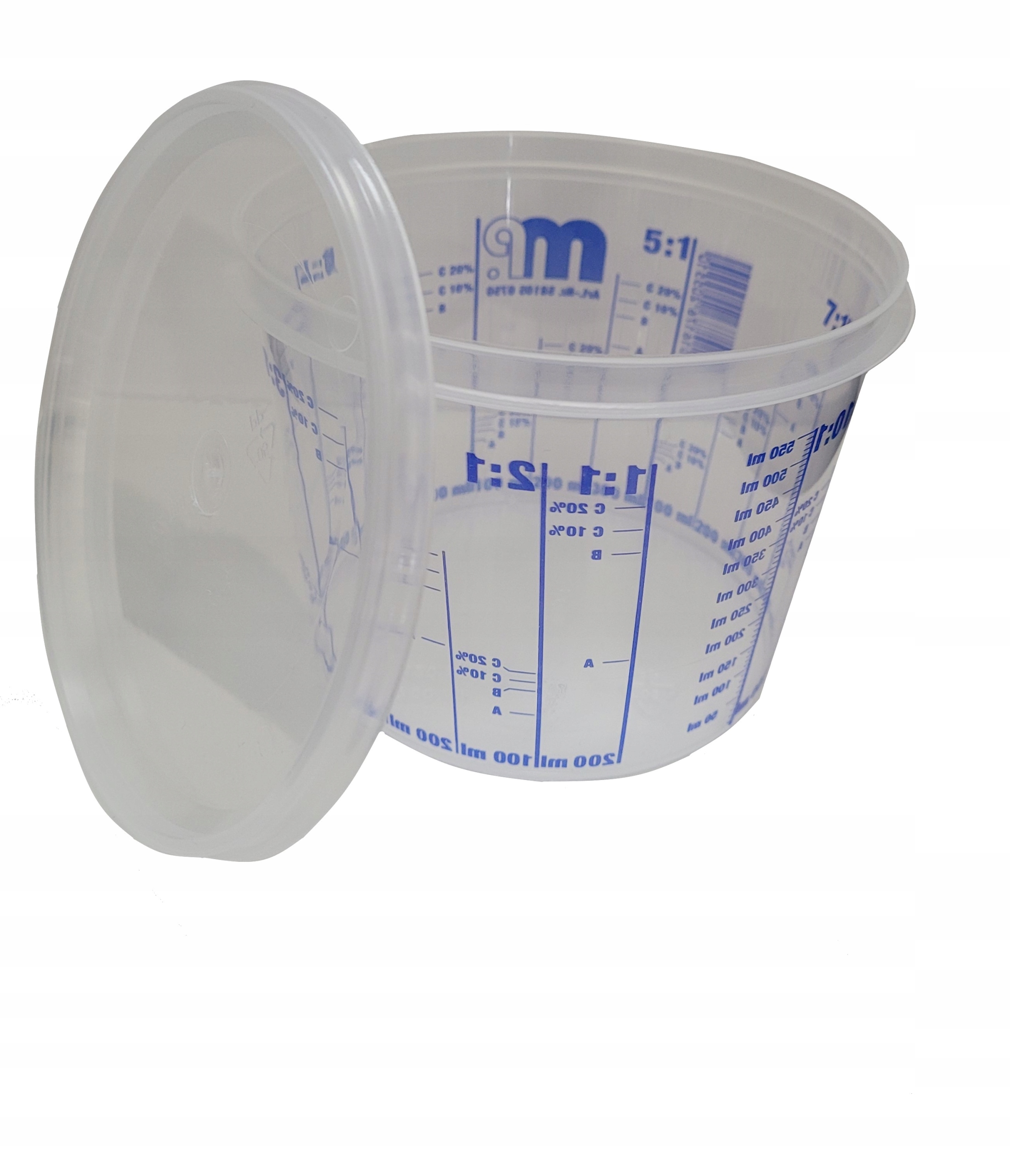 

Mipa Kubek Lakierniczy Z Miarką 0,750 L+pokrywka