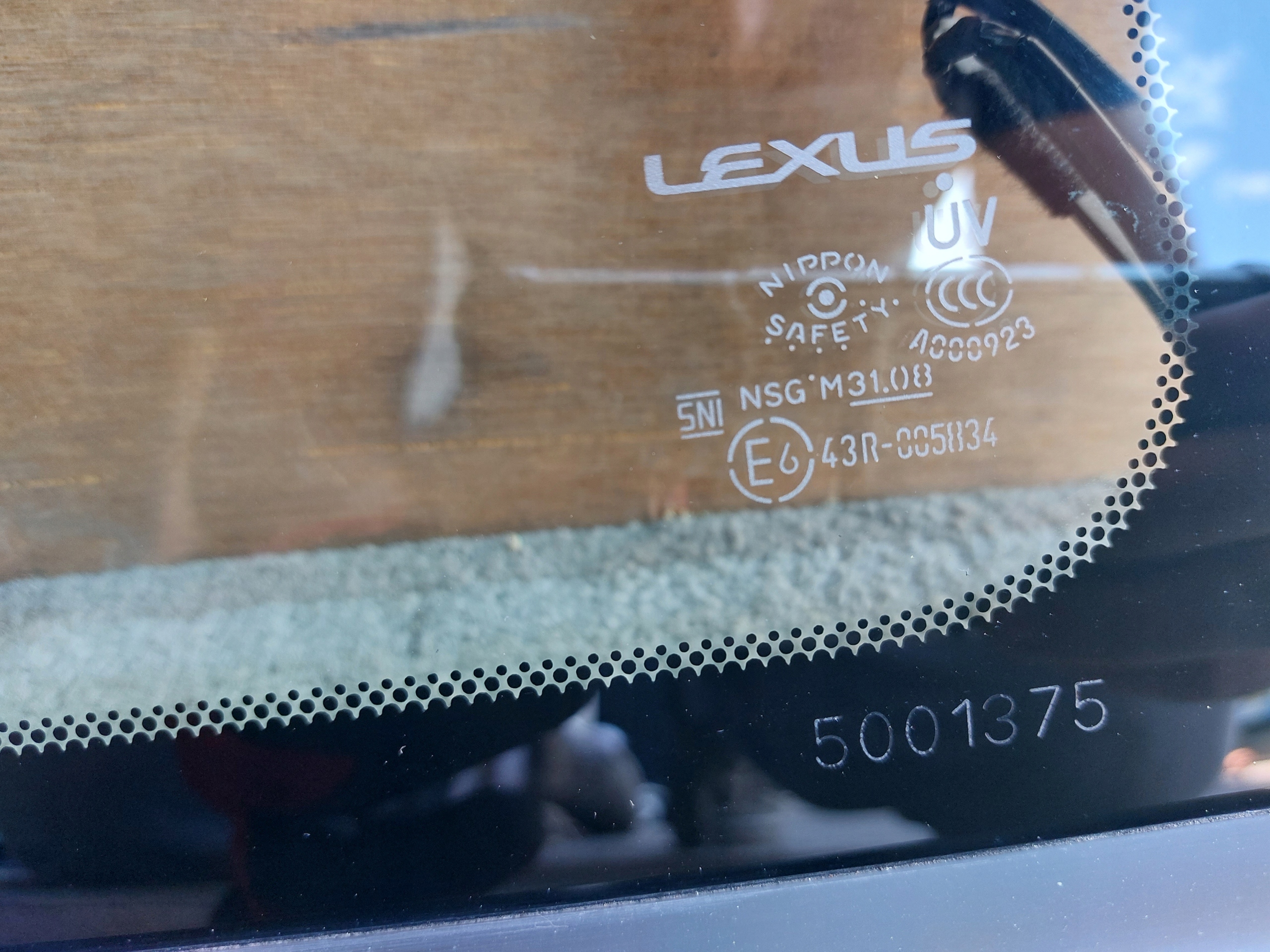 window bodywork right LEXUS RC F 15r