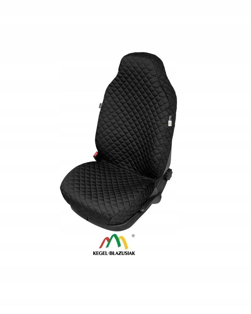 Czarny Pokrowiec na fotel wykonany z bawełny i włókniny klimatyzującej